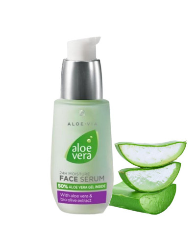 Aloe Vera Зволожуюча сироватка для обличчя 24/7 (30 мл) — Інтенсивна гідратація від LR