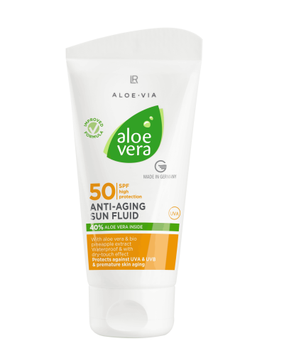 Антивіковий сонцезахисний флюїд для обличчя LR Aloe Vera SPF 50 (50 мл)